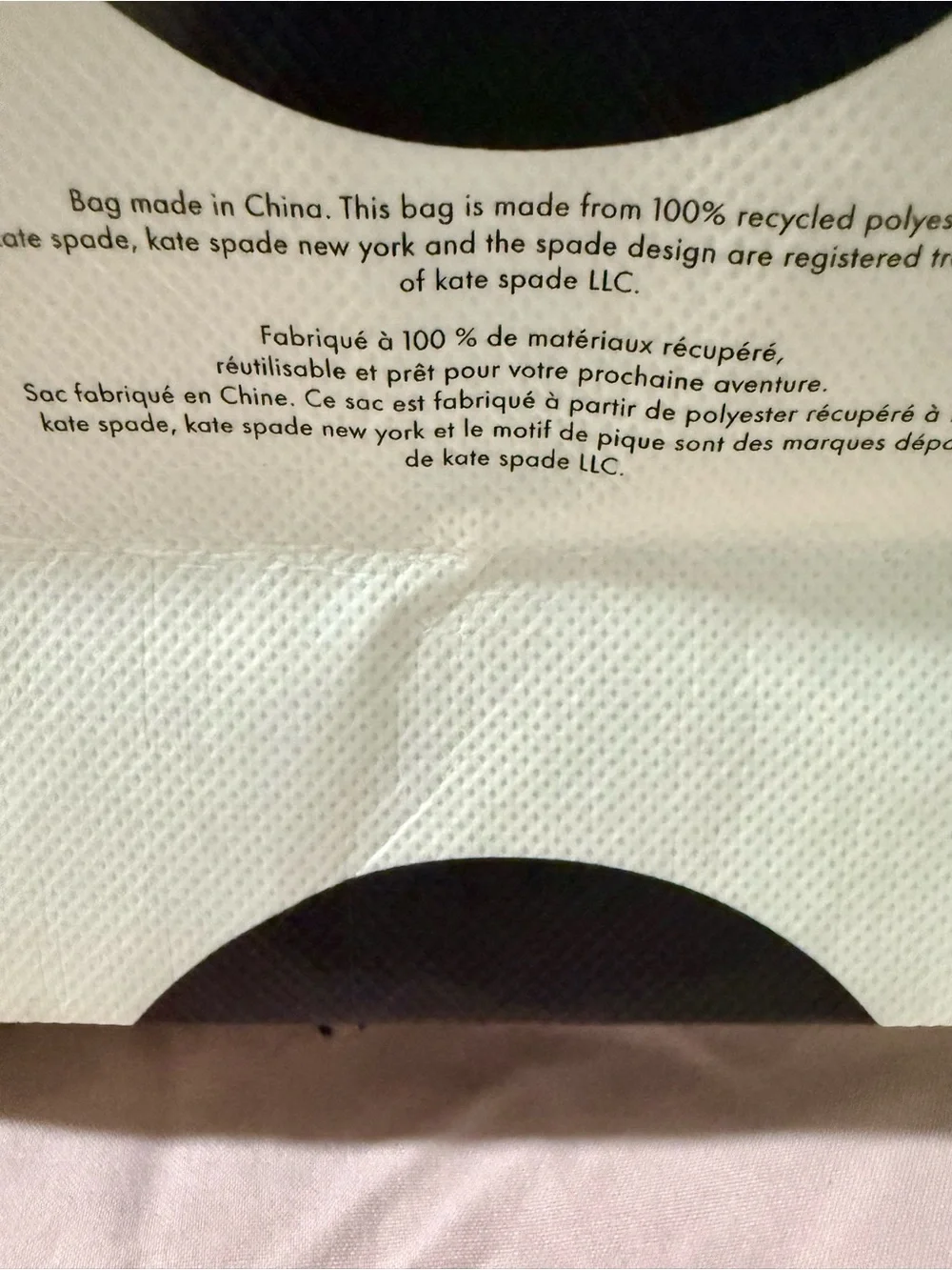 Kate spade NY Tote bag, NWOT, Black/White Polka Dot with signature green Strap.